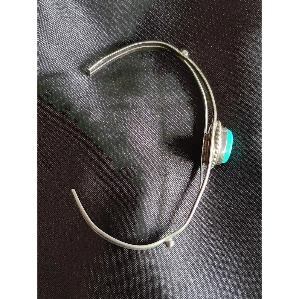 925 Silver Turquoise Bracelet by Mariano/ Dainty/Navajo Indian Sterling